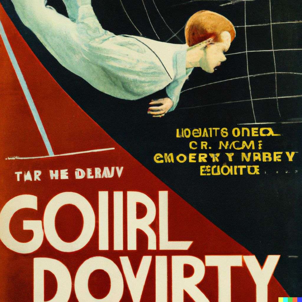 the discovery of gravity, movie poster from the '20s